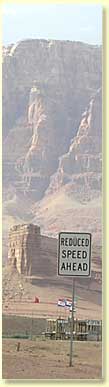 Reduce speed near Navajo Bridge.